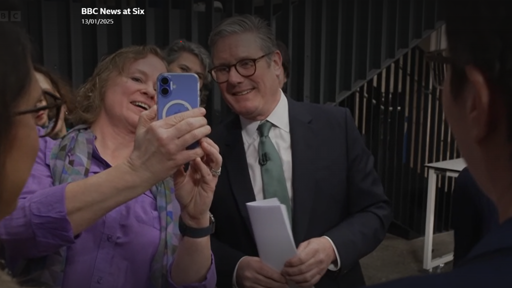 DTNet+ Researcher Andrea Townsend-Nicholson takes selfie with UK PM Keir Starmer